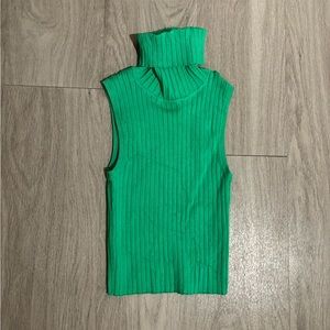 Knit Turtleneck Crop Top